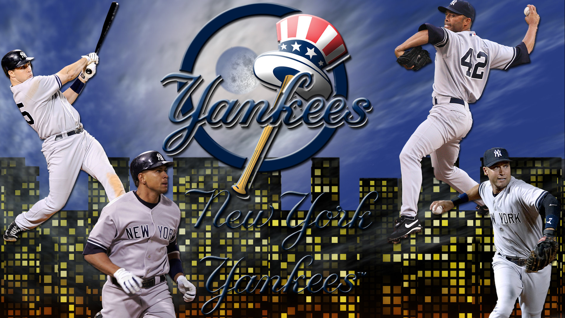 Awesome New York Yankees Free Wallpaper Id - New York Yankees 2018 - HD Wallpaper 