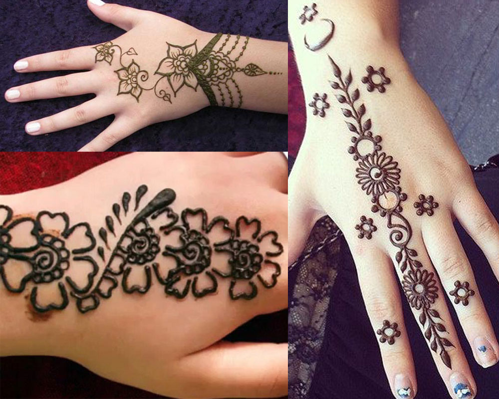 Simple Mehndi Design Photos - Simple Punjabi Mehndi Design - HD Wallpaper 