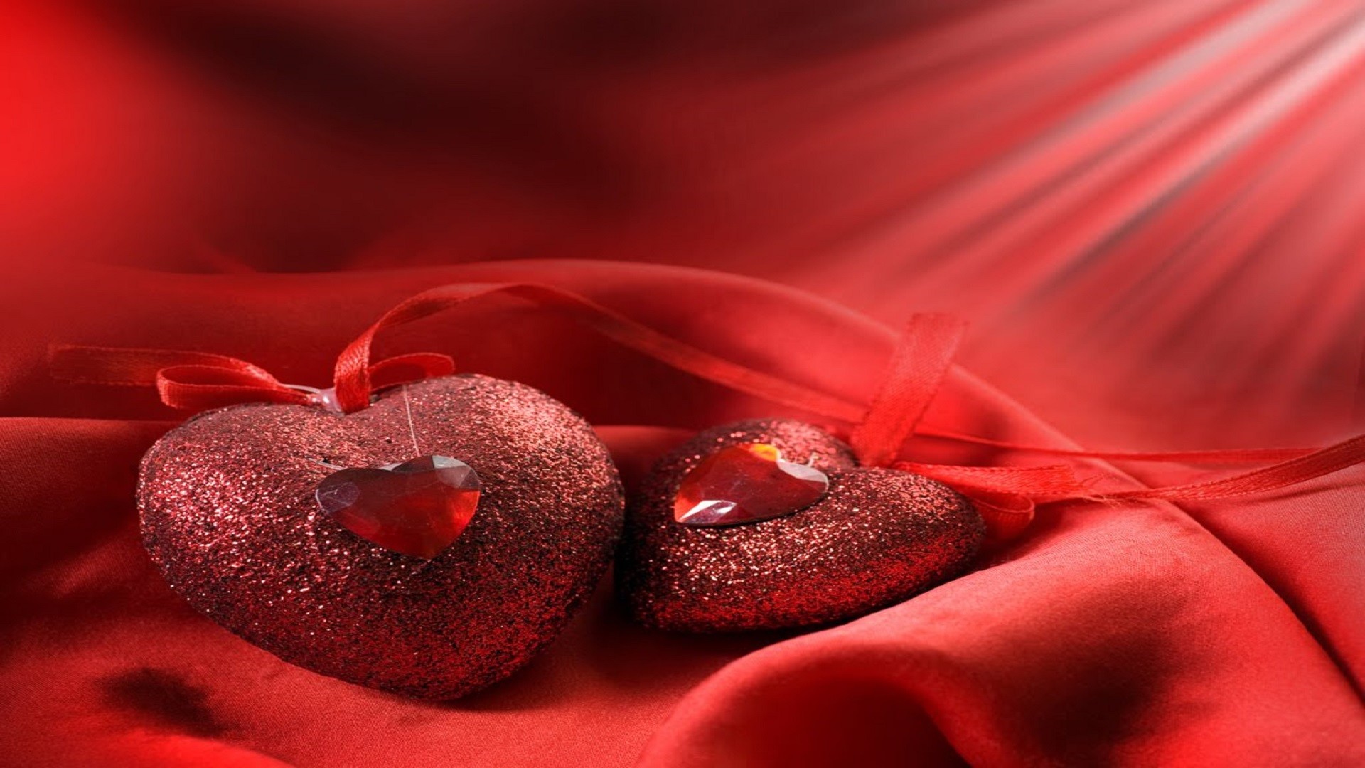1920x1080, Red Heart Hd Free Wallpaper 
 Data Id 319965 - Background For Valentines Card - HD Wallpaper 
