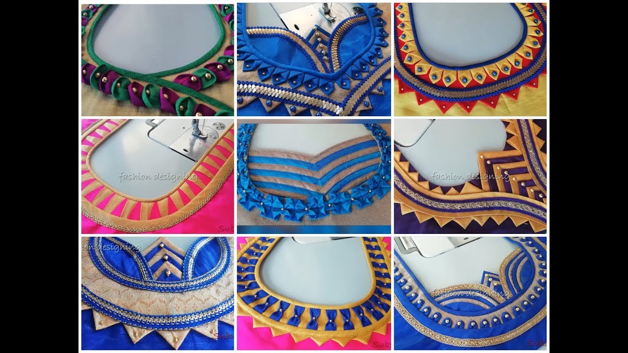 50 Simple And Latest Back Neck Designs Of A Blouse - HD Wallpaper 