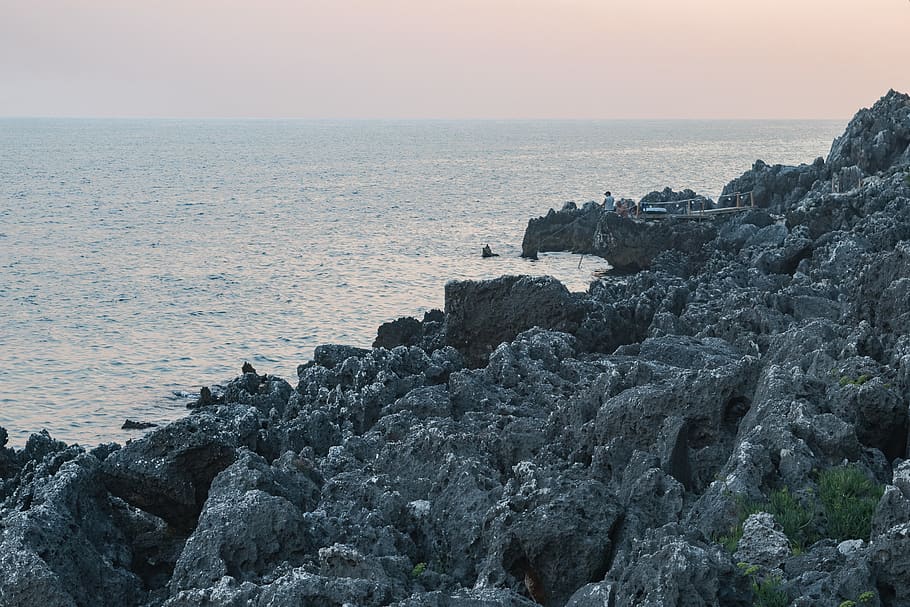 Albania, Himarë, Pine Side Camp, Outdoor, Day, Wild, - Sea - HD Wallpaper 