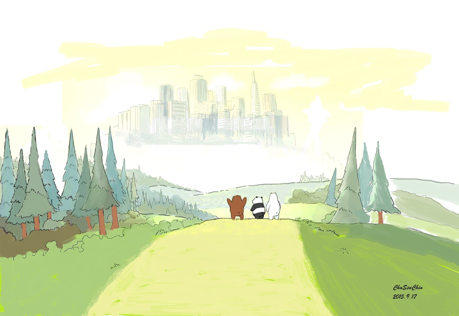 We Bare Bears Wallpaper Hd - HD Wallpaper 