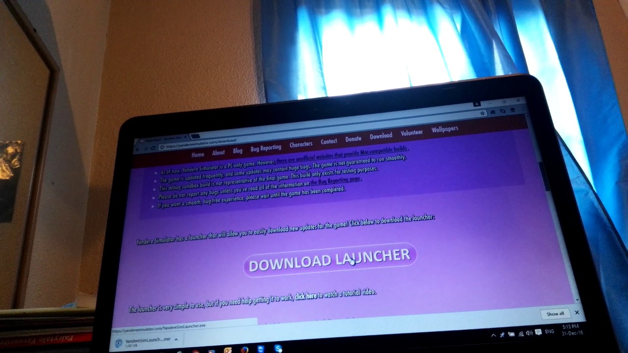 Computer Yandere Sim - HD Wallpaper 