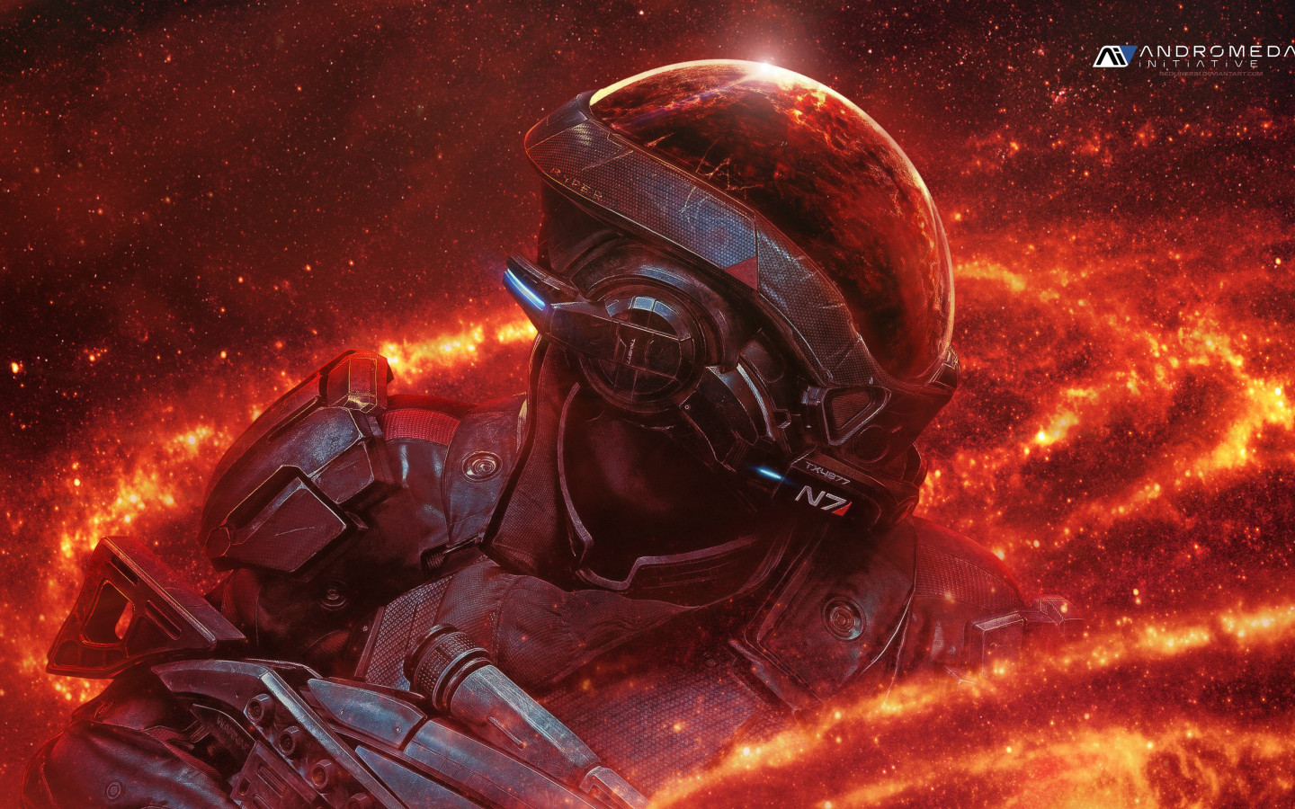 Mass Effect Andromeda N7 Wallpaper - Mass Effect Andromeda Background - HD Wallpaper 