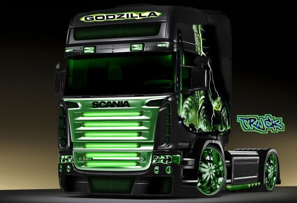 Lkw Tuning Green - HD Wallpaper 