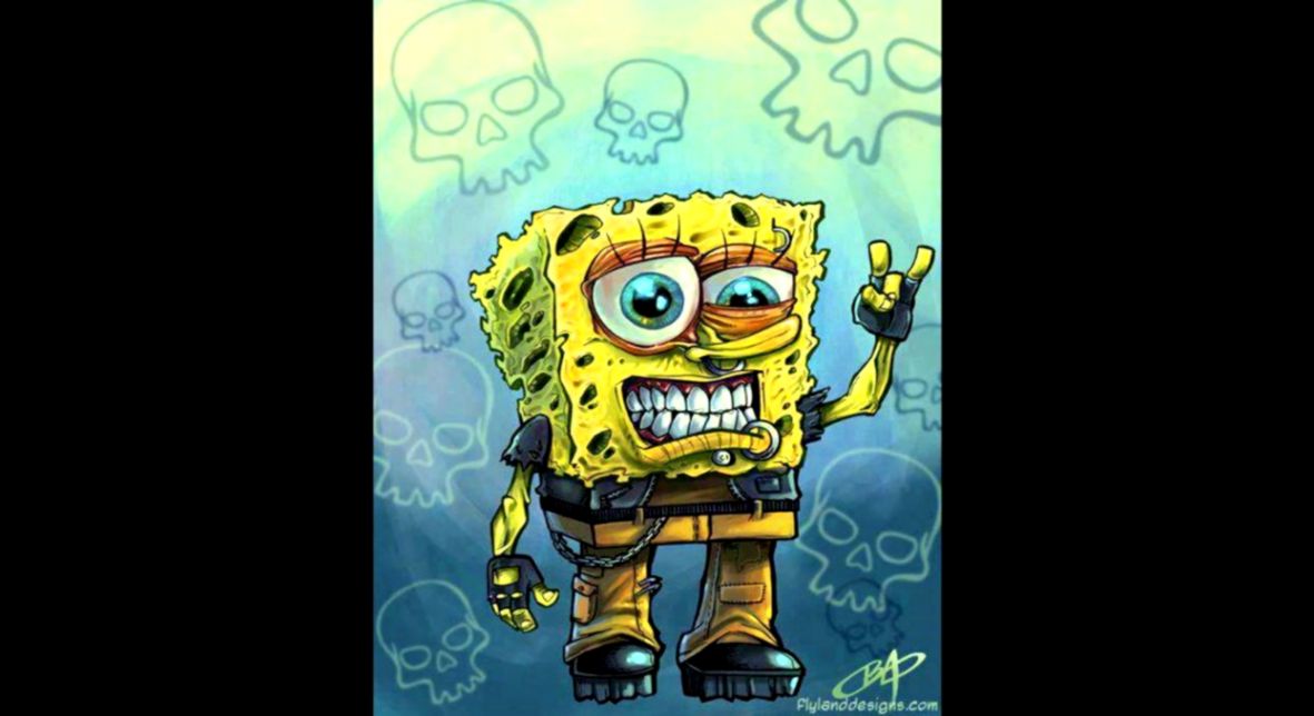 Interesting Design Drugs Wallpaper Spongebob Squarepants - Brian Allen Art - HD Wallpaper 