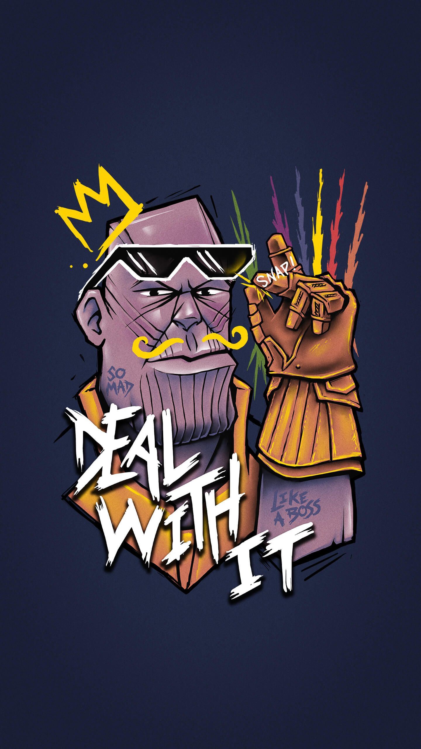 Deal With It Thanos - HD Wallpaper 