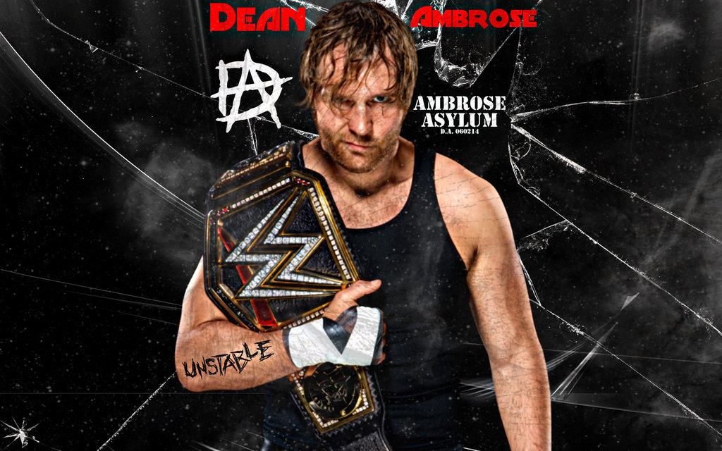 Wwe Dean Ambrose Wwe World Heavyweight Champion - HD Wallpaper 