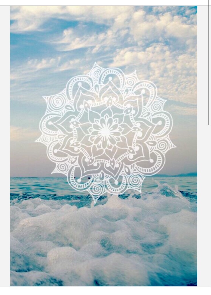 Wallpaper, Mandala, And Sea Image - Summer Iphone - HD Wallpaper 