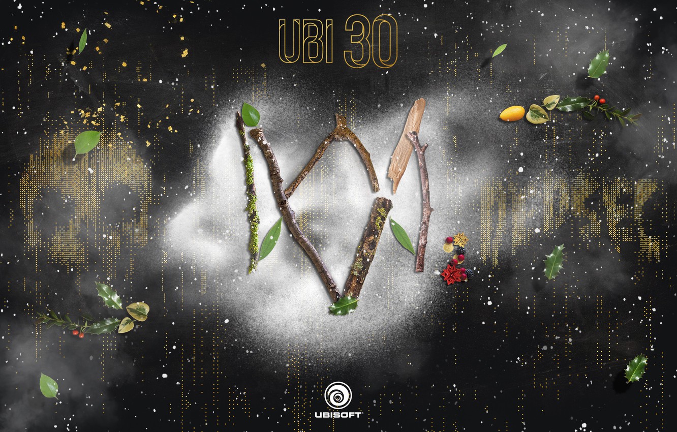 Photo Wallpaper Leaves, Berries, Stick, Skull, Ubisoft, - Ubisoft - HD Wallpaper 