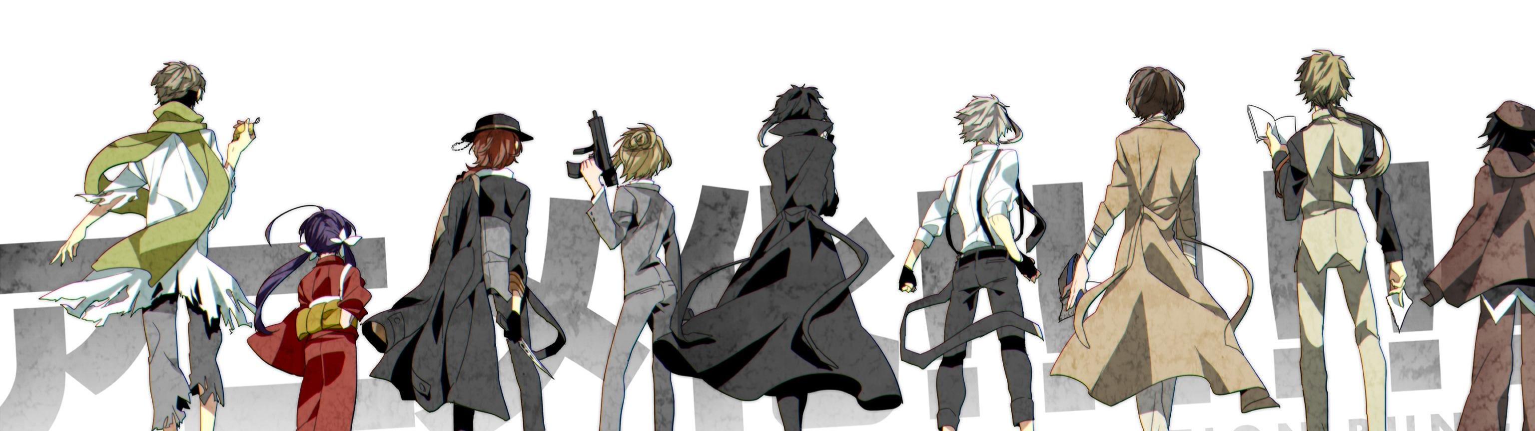 Download Dual Screen Bungou Stray Dogs Computer Background - Bungou Stray Dogs Background - HD Wallpaper 