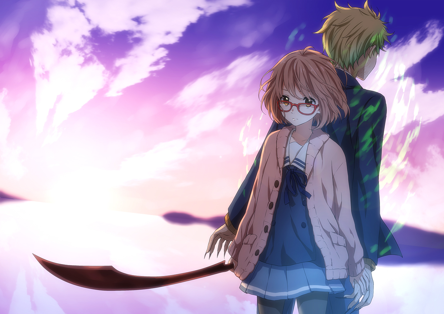 Mirai - Kyoukai No Kanata - HD Wallpaper 