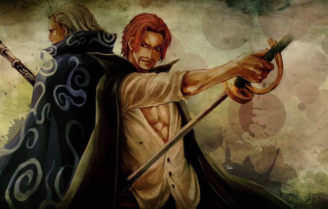 Photo Wallpaper One Piece, Beckman, Shanks - One Piece Shanks - HD Wallpaper 