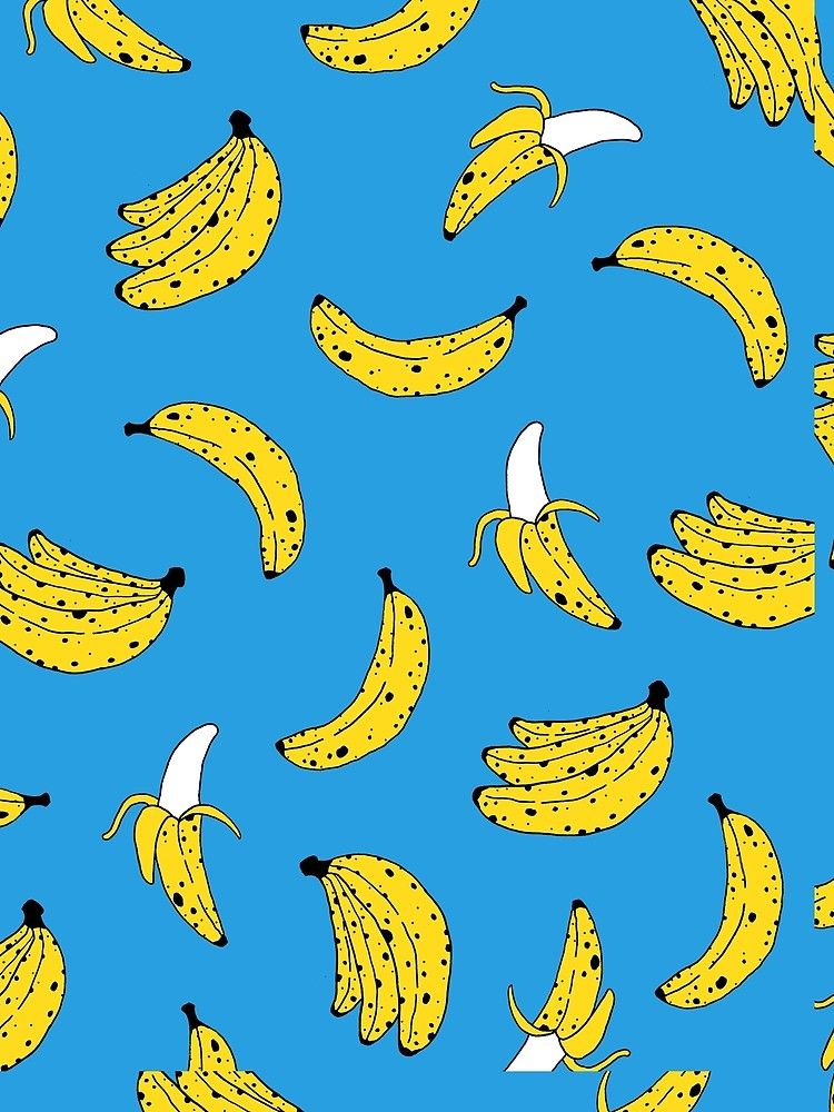 Banana Print - HD Wallpaper 