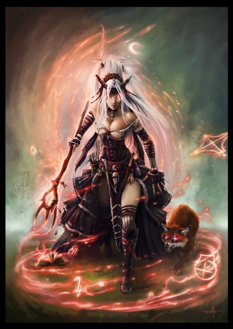 Pathfinder Witch Art - HD Wallpaper 