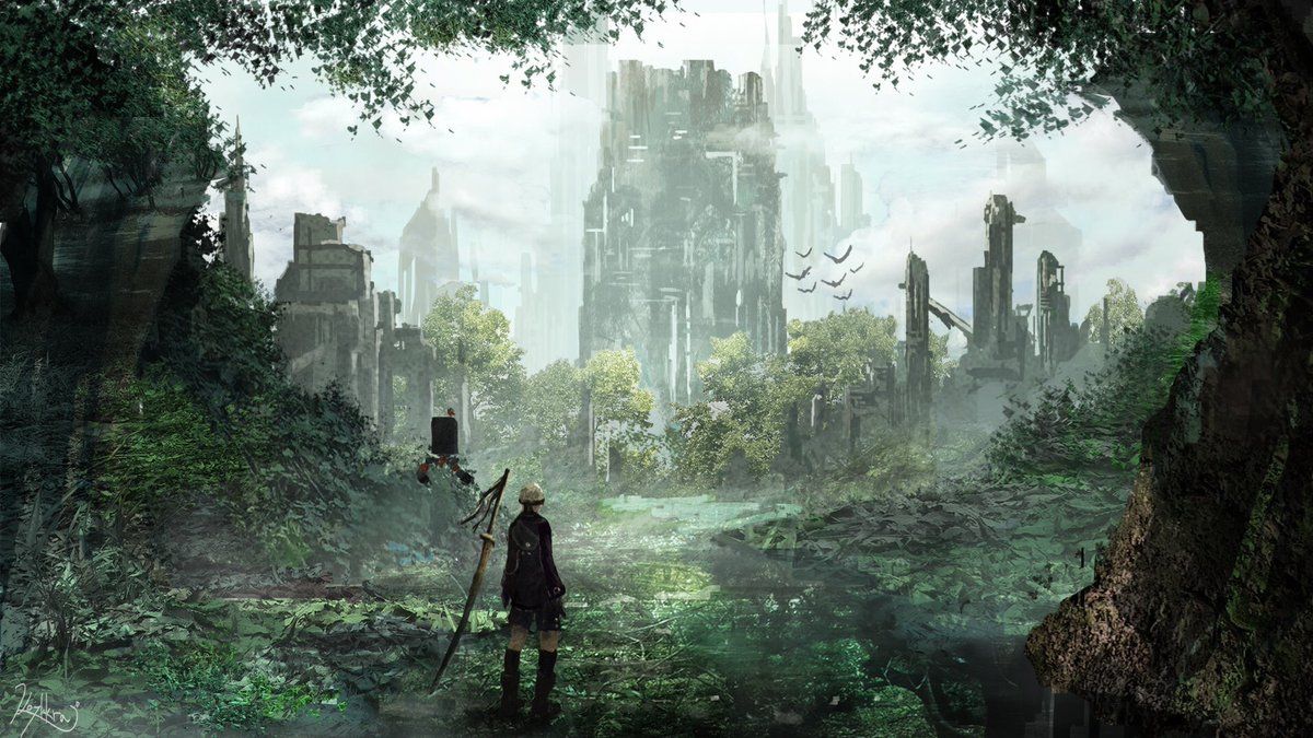 Nier Automata Forest Kingdom - HD Wallpaper 