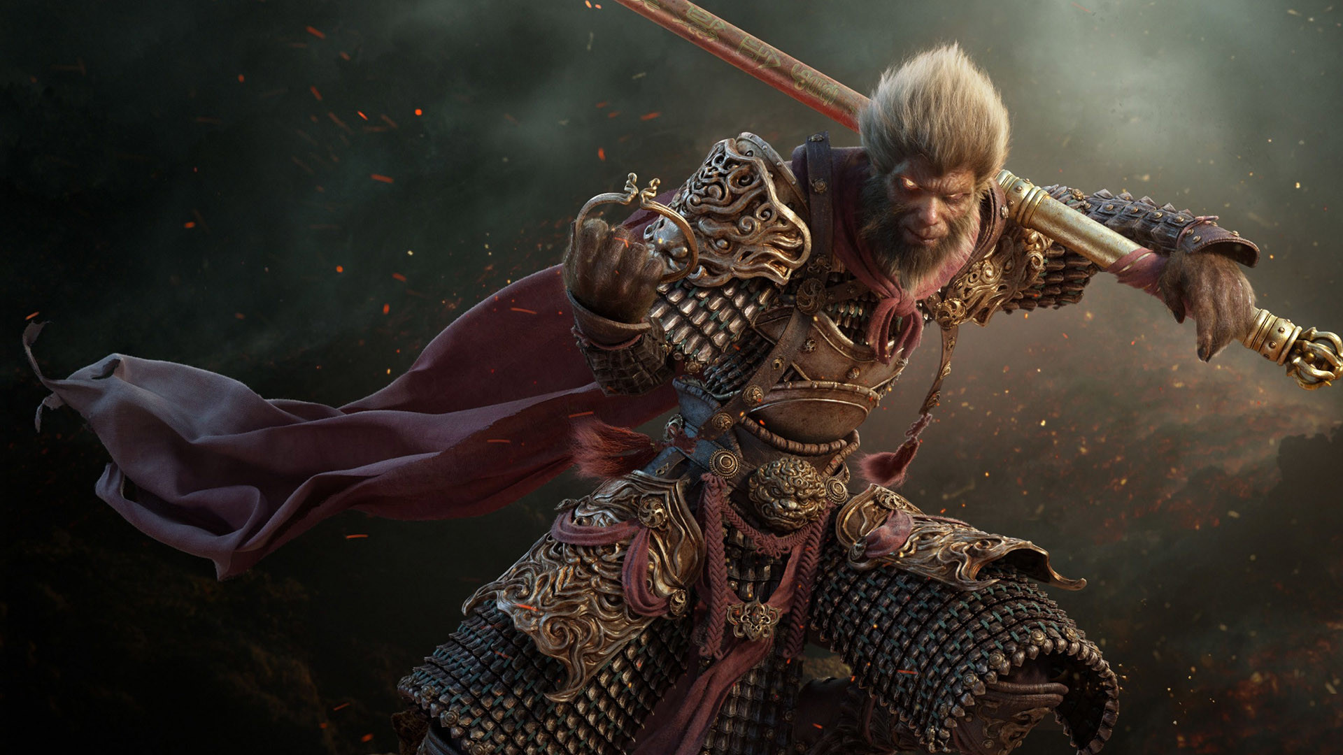 Realistic , Wallpaper 
 Data Src Realistic Wallpaper - Wukong Art - HD Wallpaper 