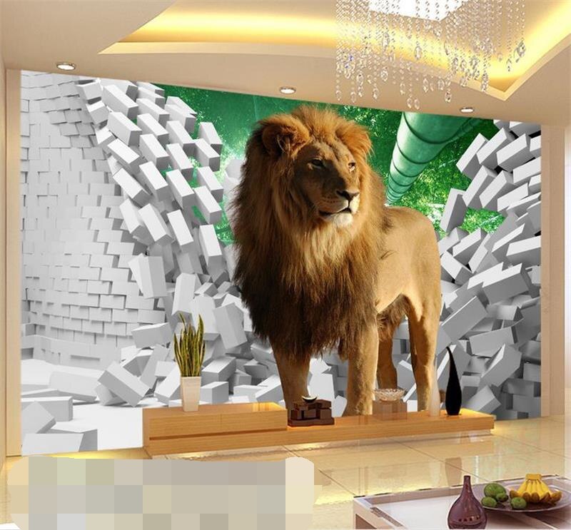 Lion Tiles For Wall - HD Wallpaper 