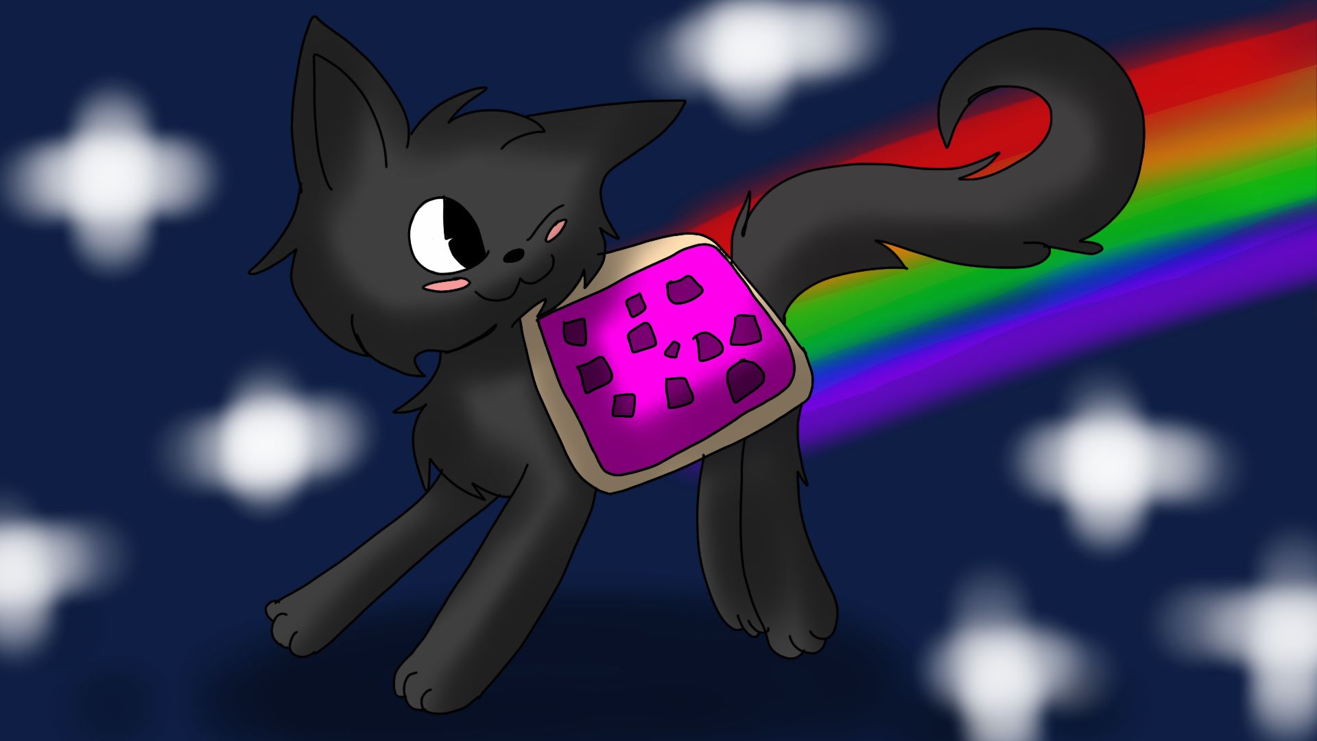 Nyan Cat Live Wallpaper For Computer - HD Wallpaper 