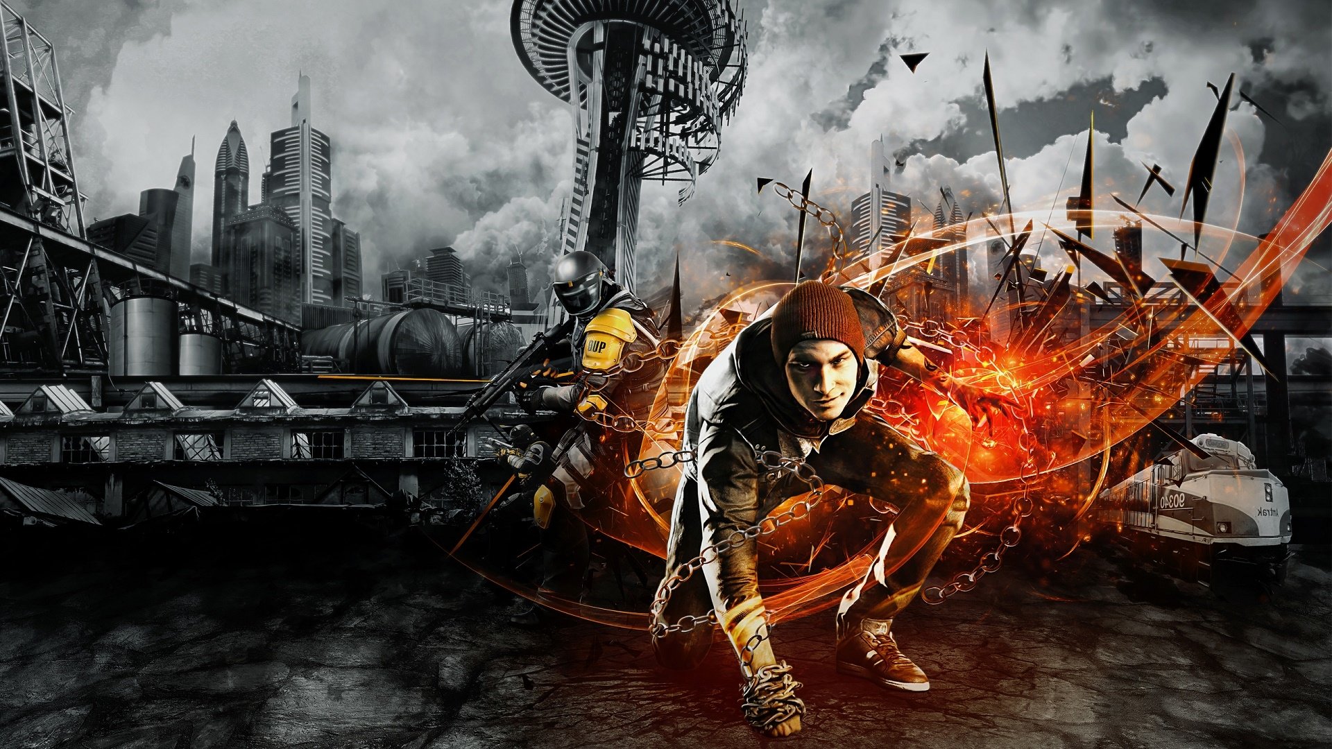 Infamous Second Son Background - HD Wallpaper 