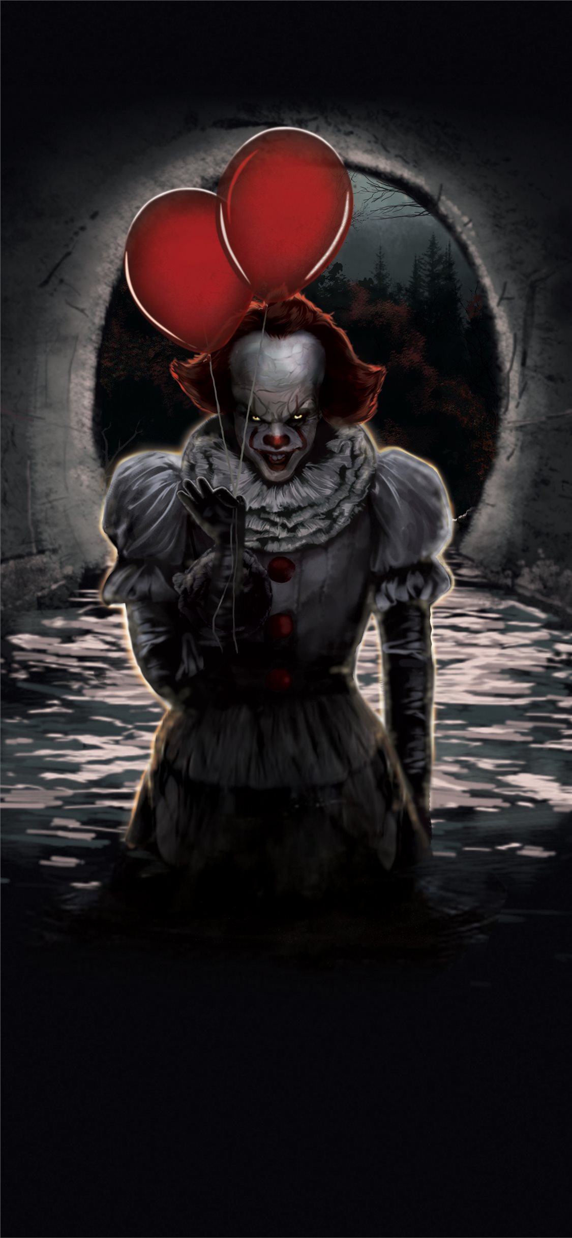 Pennywise Wallpaper For Iphone 5 - HD Wallpaper 
