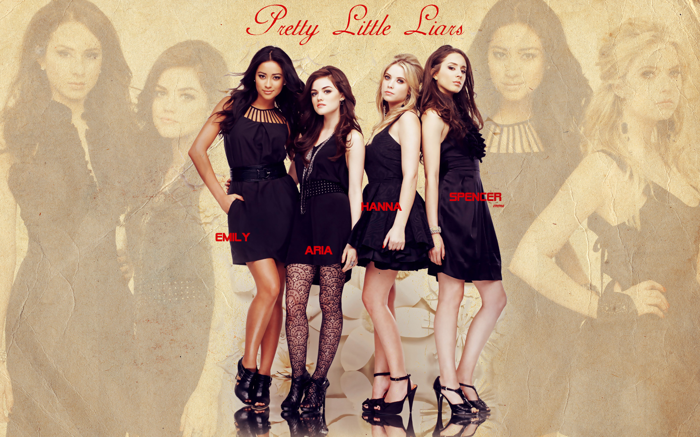 Pretty Little Liars Personages - HD Wallpaper 