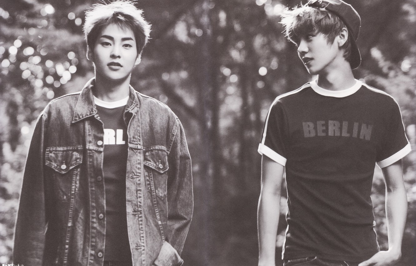 Photo Wallpaper Kpop, Xiumin, Luhan - Luhan Xiumin - HD Wallpaper 