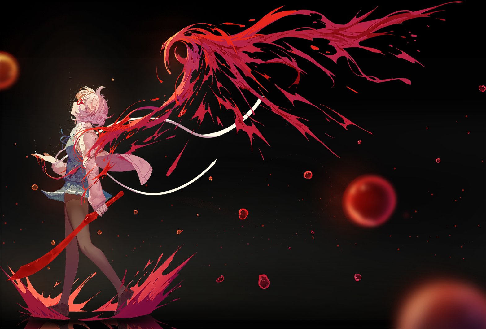 Kyoukai No Kanata Mirai Blood - HD Wallpaper 