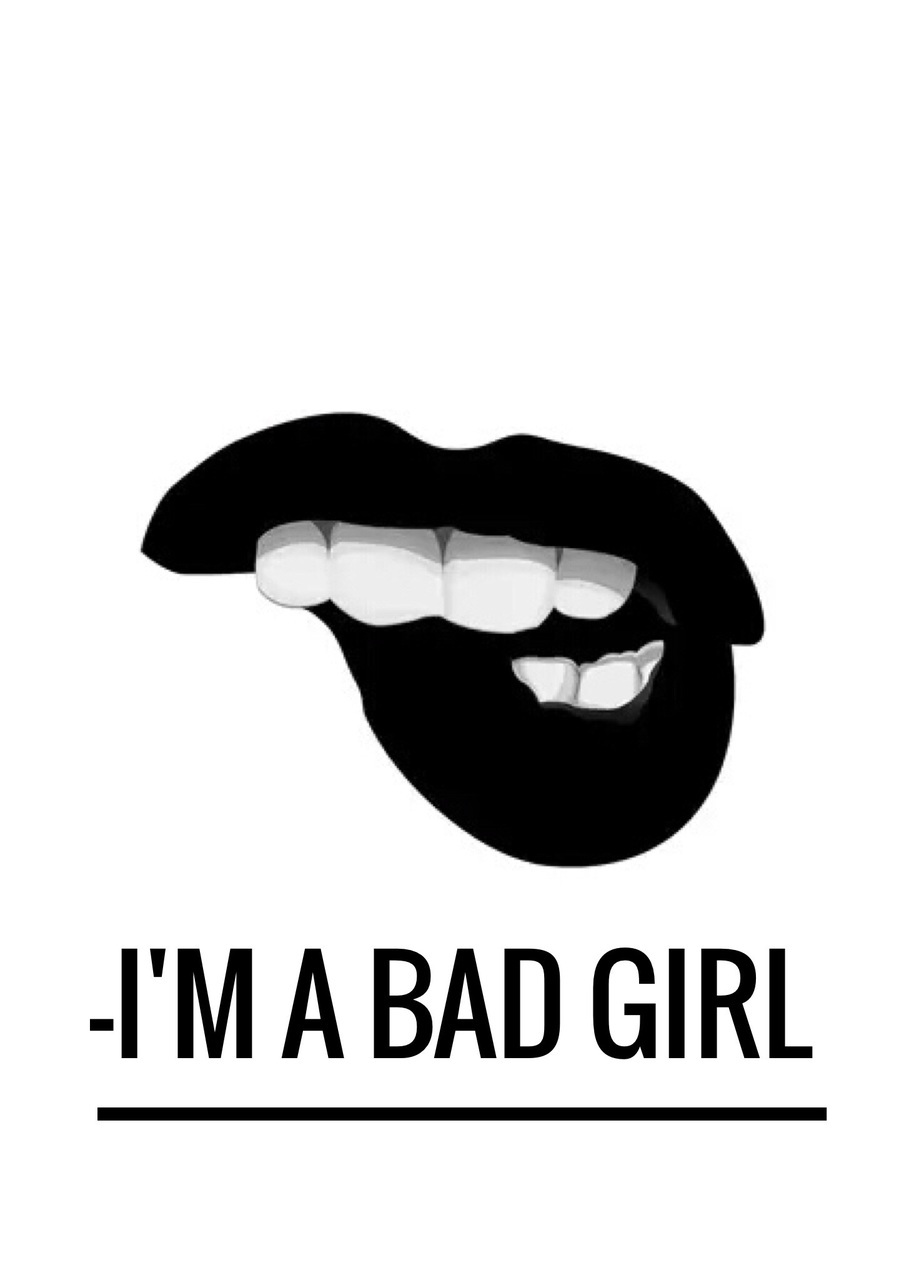 Bad, Dark Girl, And Wallpaper Image - Im Bad Girl - HD Wallpaper 
