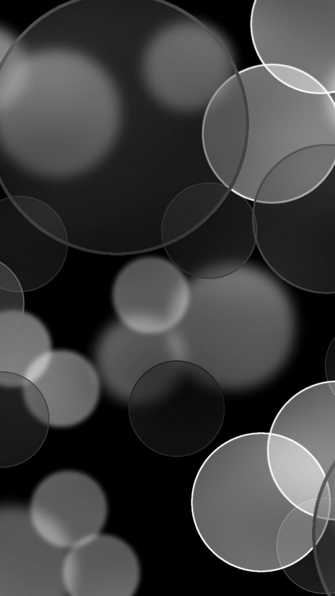 Grey Abstract Circles Iphone 6 Wallpapers Hd - Iphone 7 Plus Hd Wallpaper Black - HD Wallpaper 