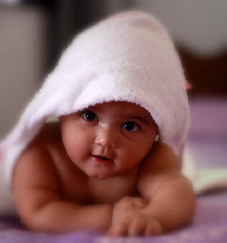Cute Baby With Towel - HD Wallpaper 