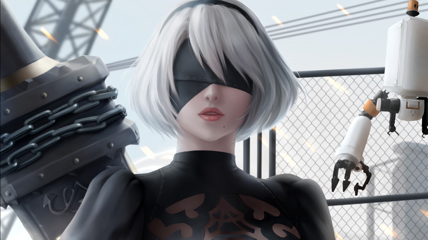 Nier Automata 2b Wallpaper Android - HD Wallpaper 