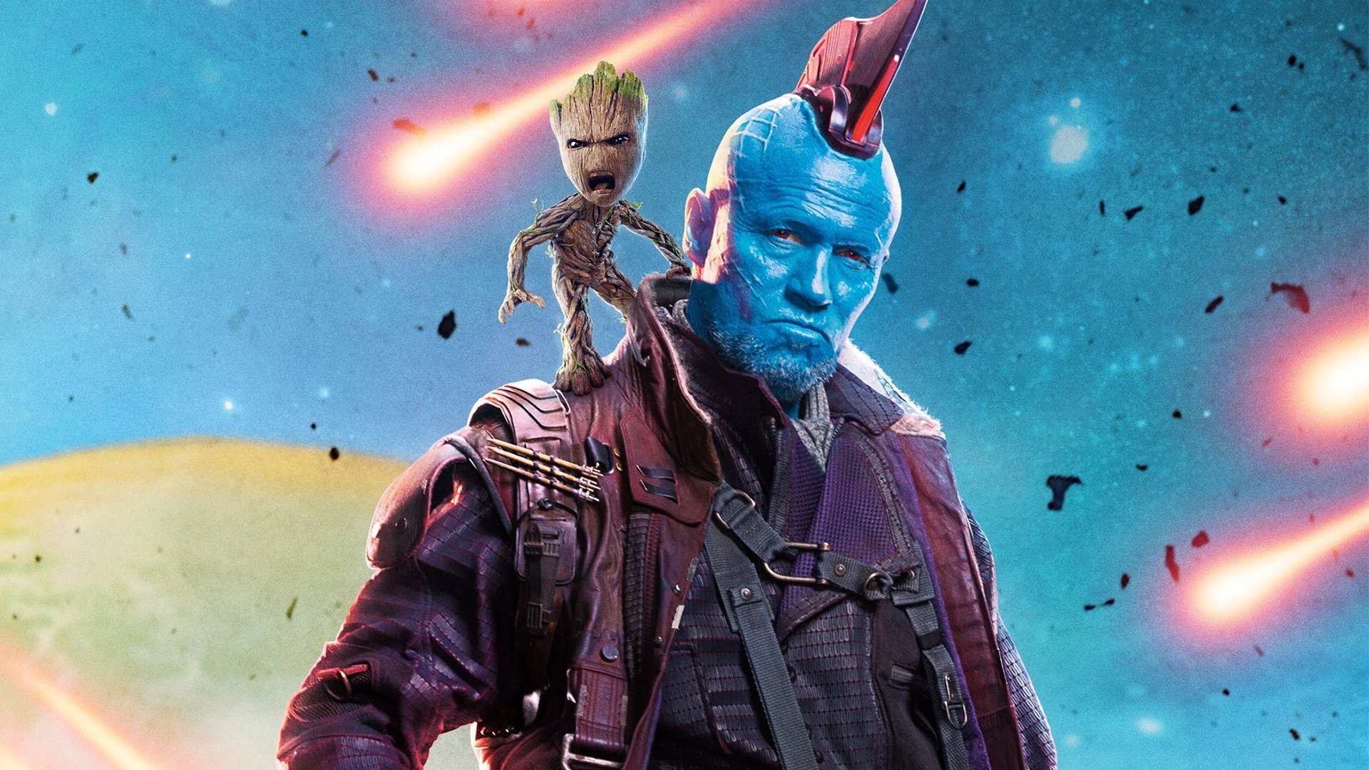 Yondu And Baby Groot - HD Wallpaper 