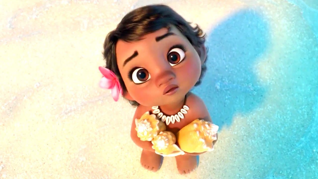 Aulii Cravalho As Moana Waialiki Hd Wallpaper - Baby Moana In Movie - HD Wallpaper 