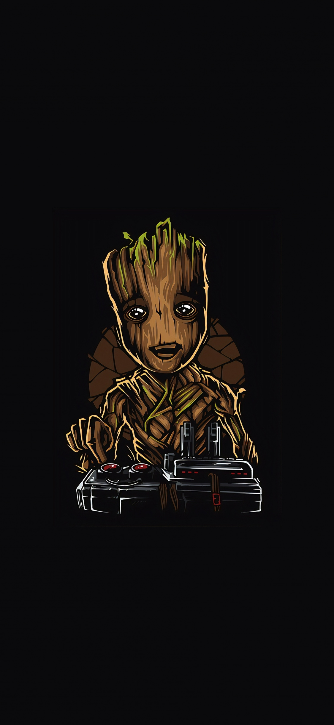 Cute, Baby Groot, Guardian, Art, Wallpaper - Cute Groot Guardians Groot Wallpaper Iphone - HD Wallpaper 