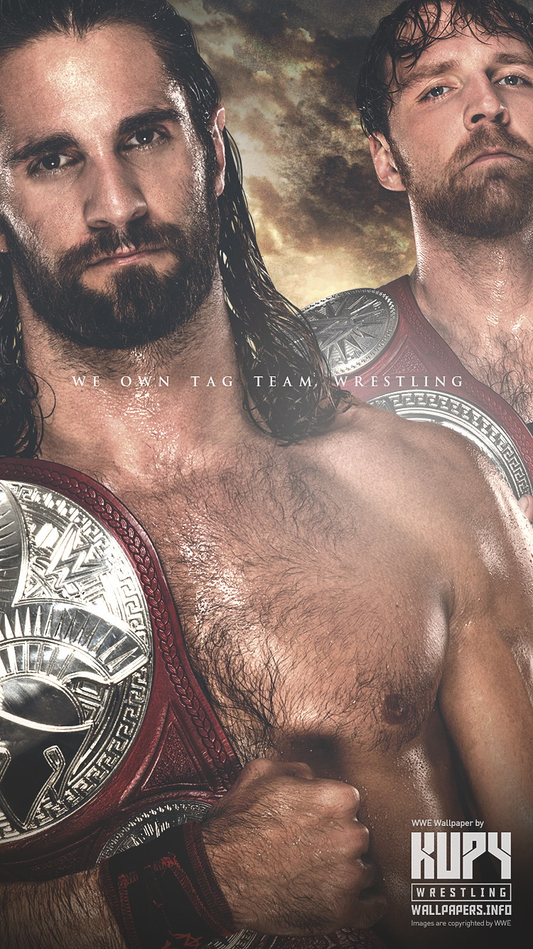 Wwe Dean Ambrose And Seth Rollins Raw Tag Team Champion - HD Wallpaper 