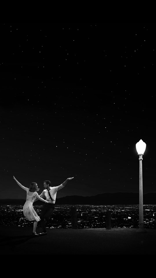 Black And White, Iphone Wallpaper, And Movie Image - La La Land Poster - HD Wallpaper 