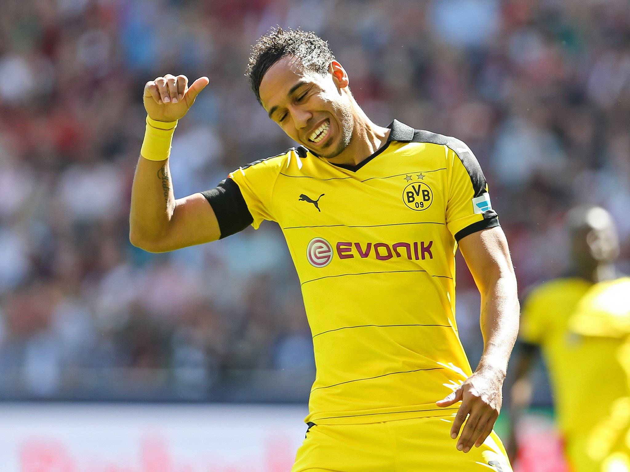 Pierre Emerick Aubameyang Wallpapers - Aubameyang Dortmund - HD Wallpaper 
