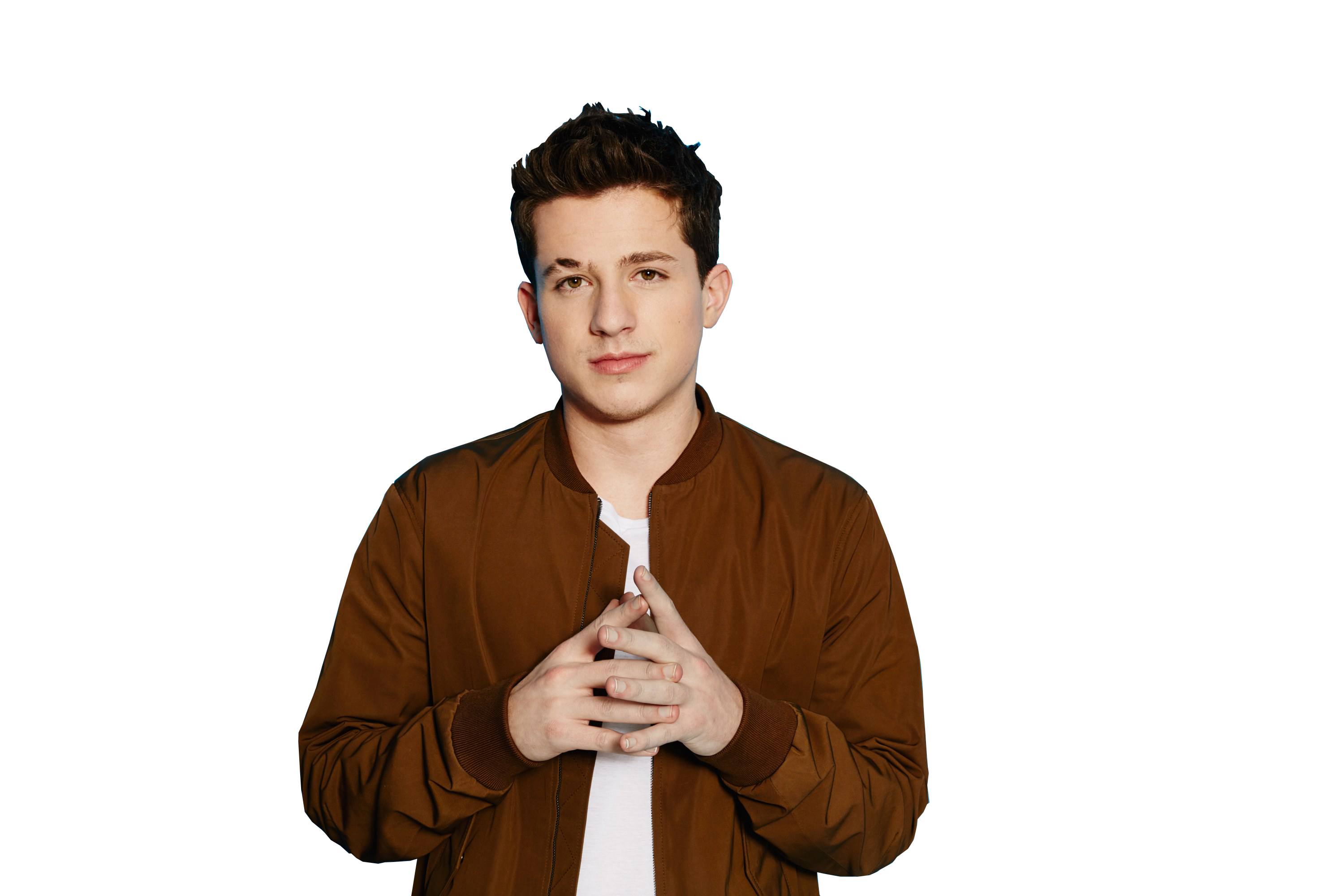 Charlie Puth White Background - HD Wallpaper 