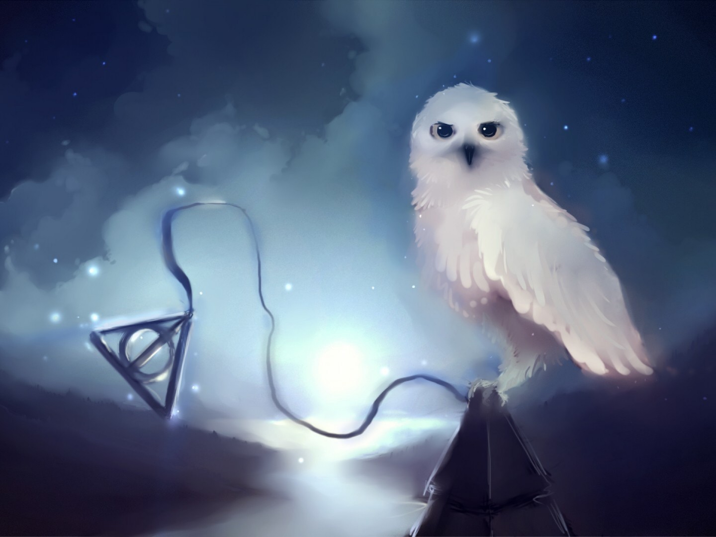 Búho Fantasy Hd Wallpaper - White Owl - HD Wallpaper 