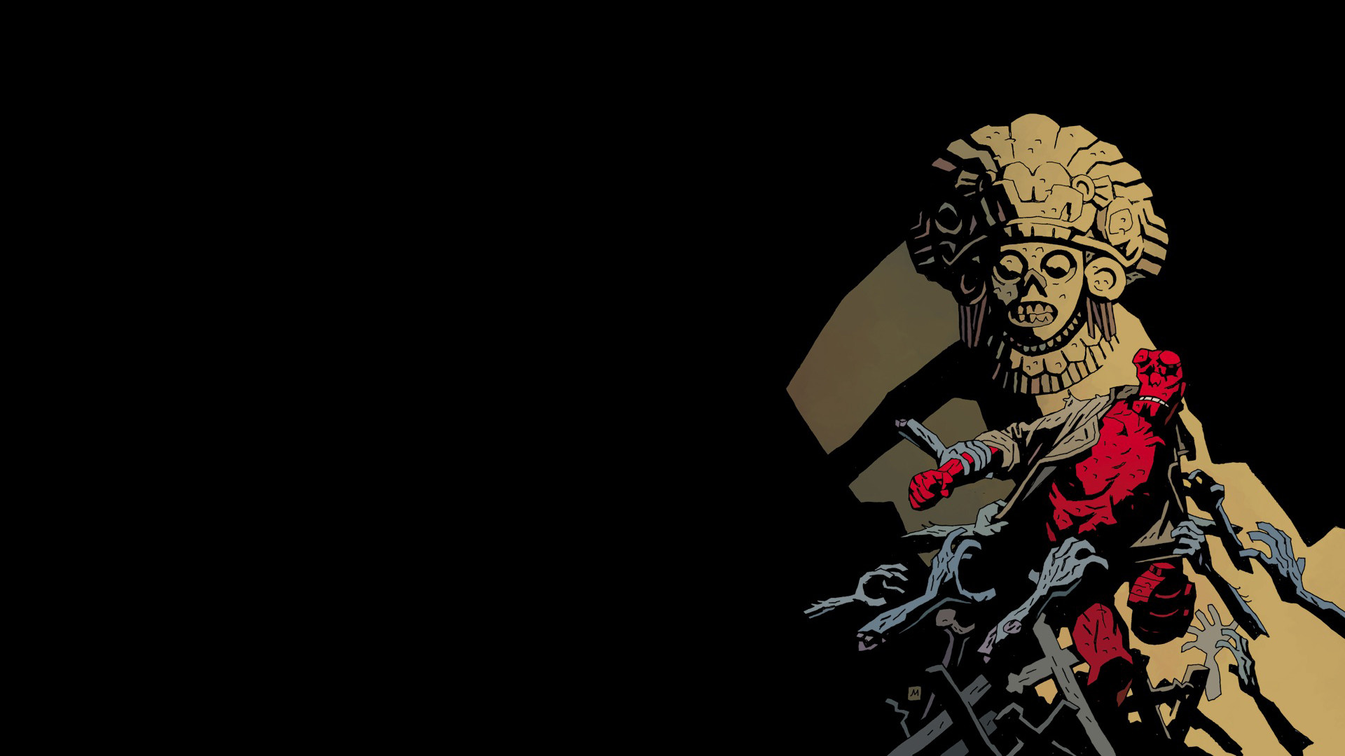 Hellboy Wallpaper 
 Data Src Gorgerous Hellboy Wallpapers - Hell Boy Background - HD Wallpaper 