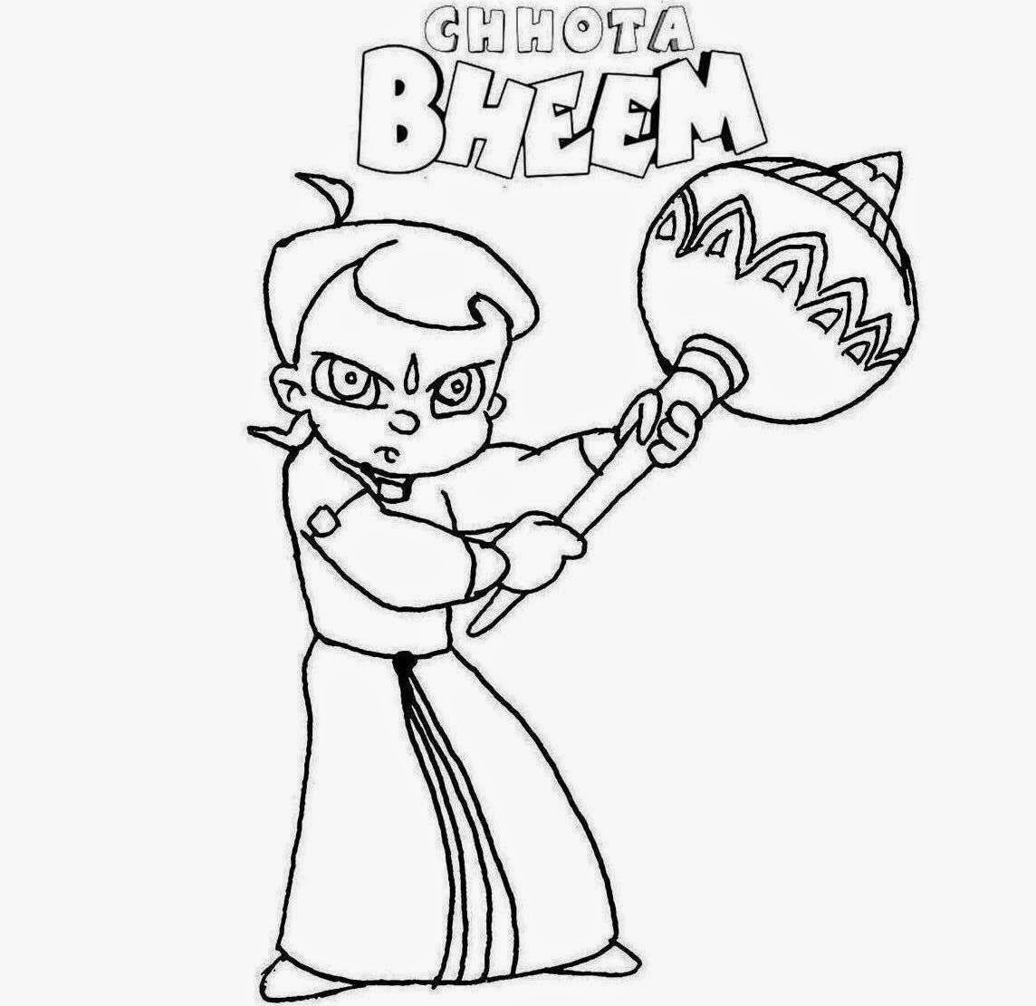 Chota Bheem For Kids Colour Drawing Hd Wallpaper - HD Wallpaper 