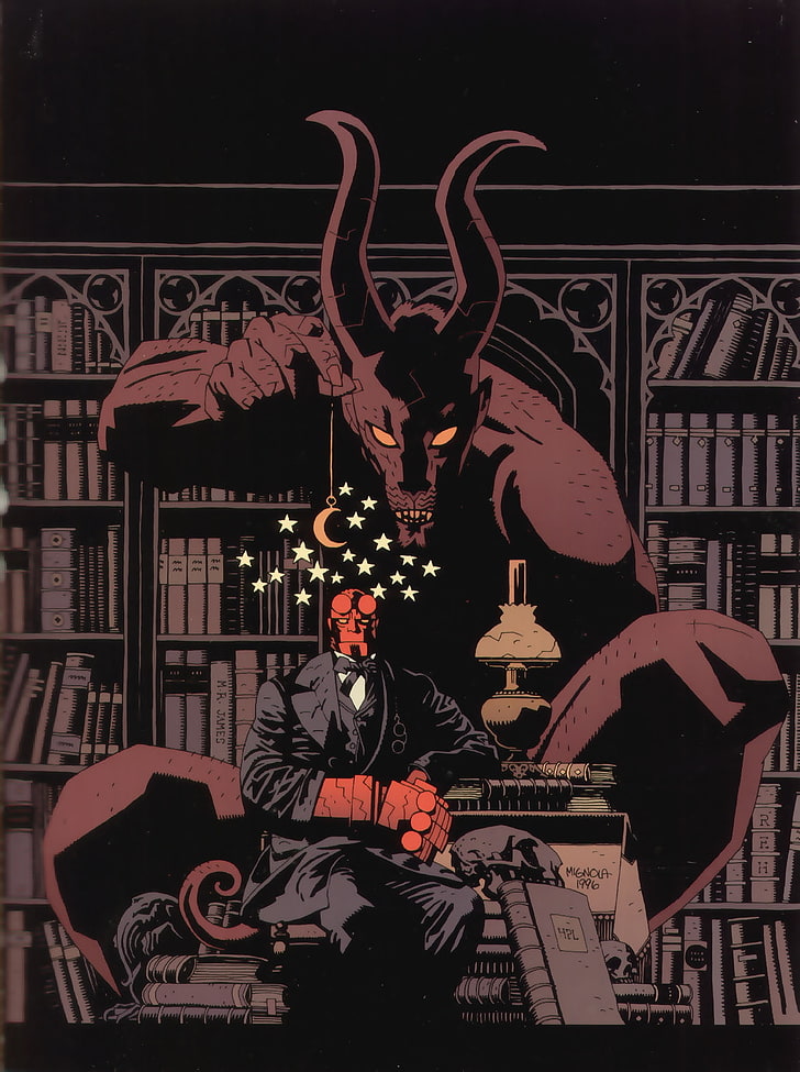 Comics Hellboy Dark Horse Animals Horses Hd Art, Hd - Plague Of Frogs Hellboy - HD Wallpaper 
