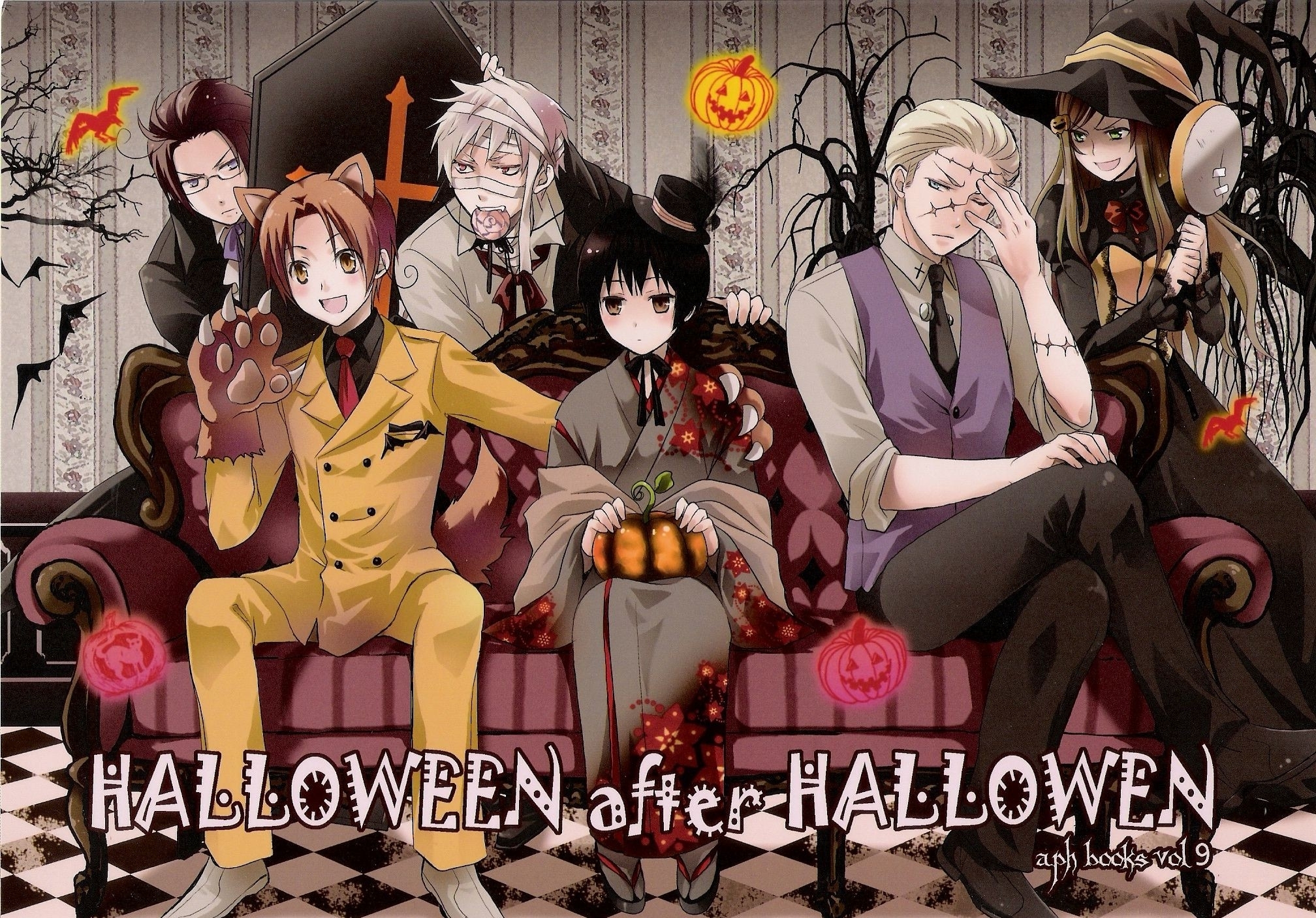 Hetalia Halloween 2010 - HD Wallpaper 