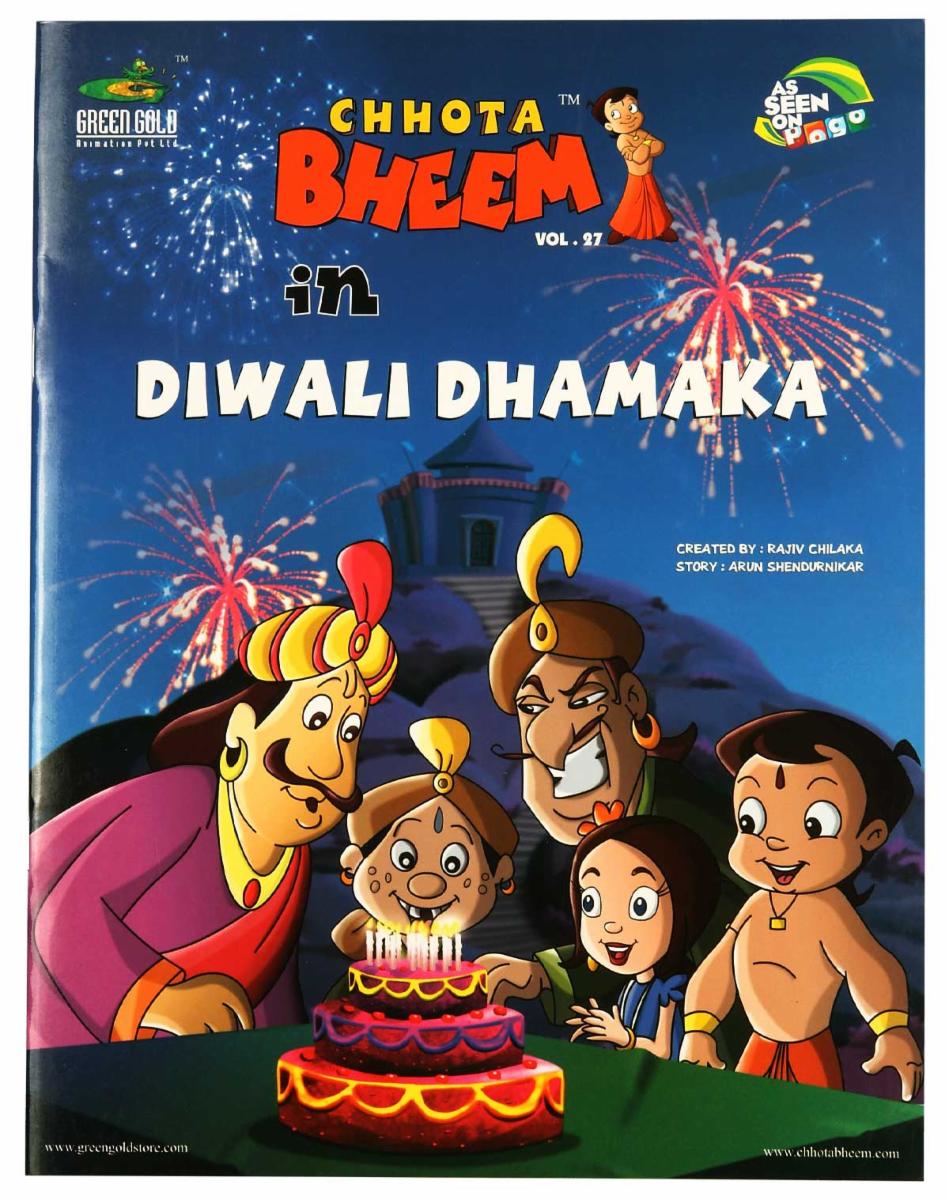 Diwali Dhamaka - Happy Diwali Chhota Bheem - HD Wallpaper 