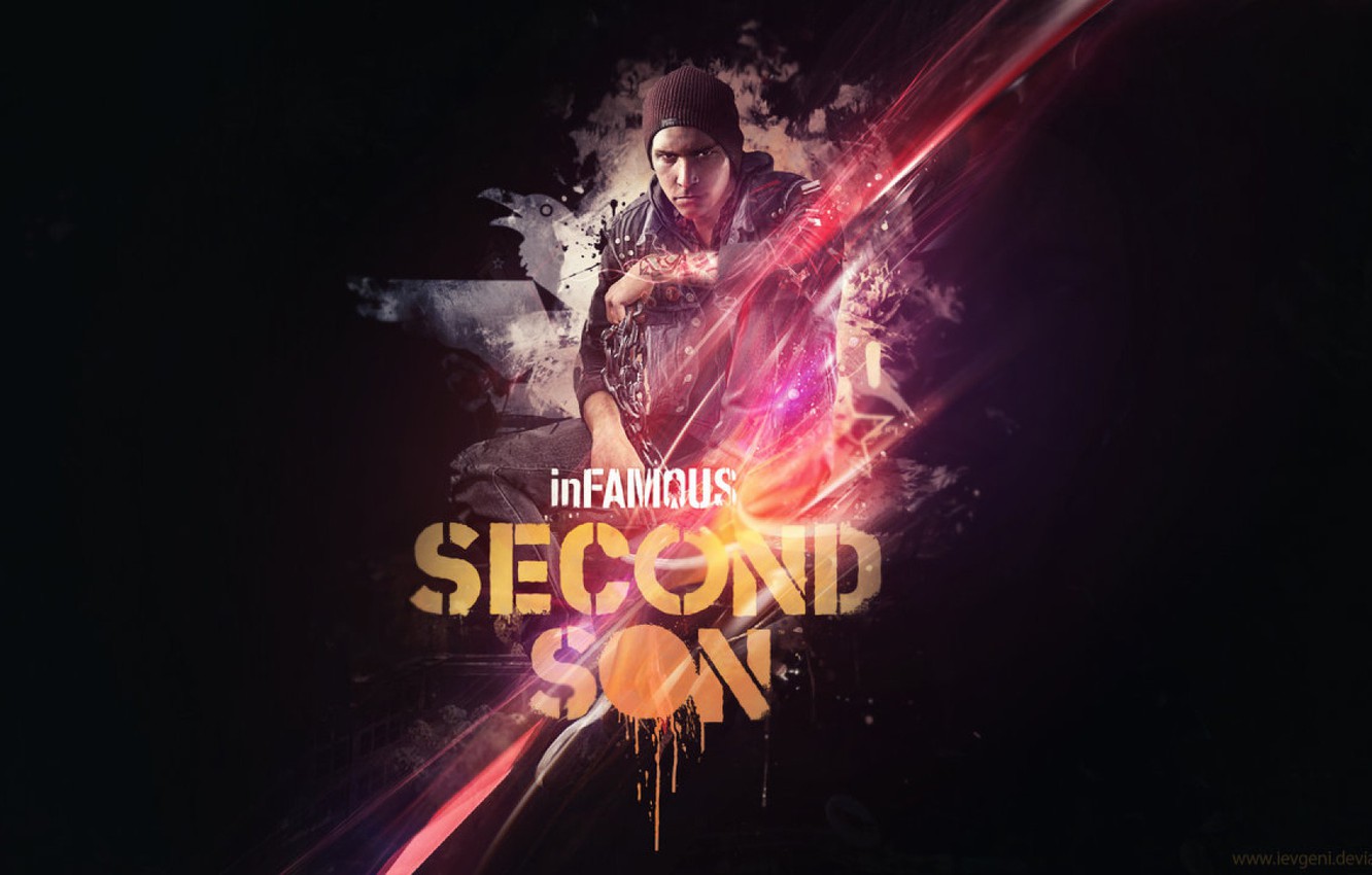 Photo Wallpaper Infamous, Infamous Second Son, Delsin - Infamous Second Son Обои - HD Wallpaper 