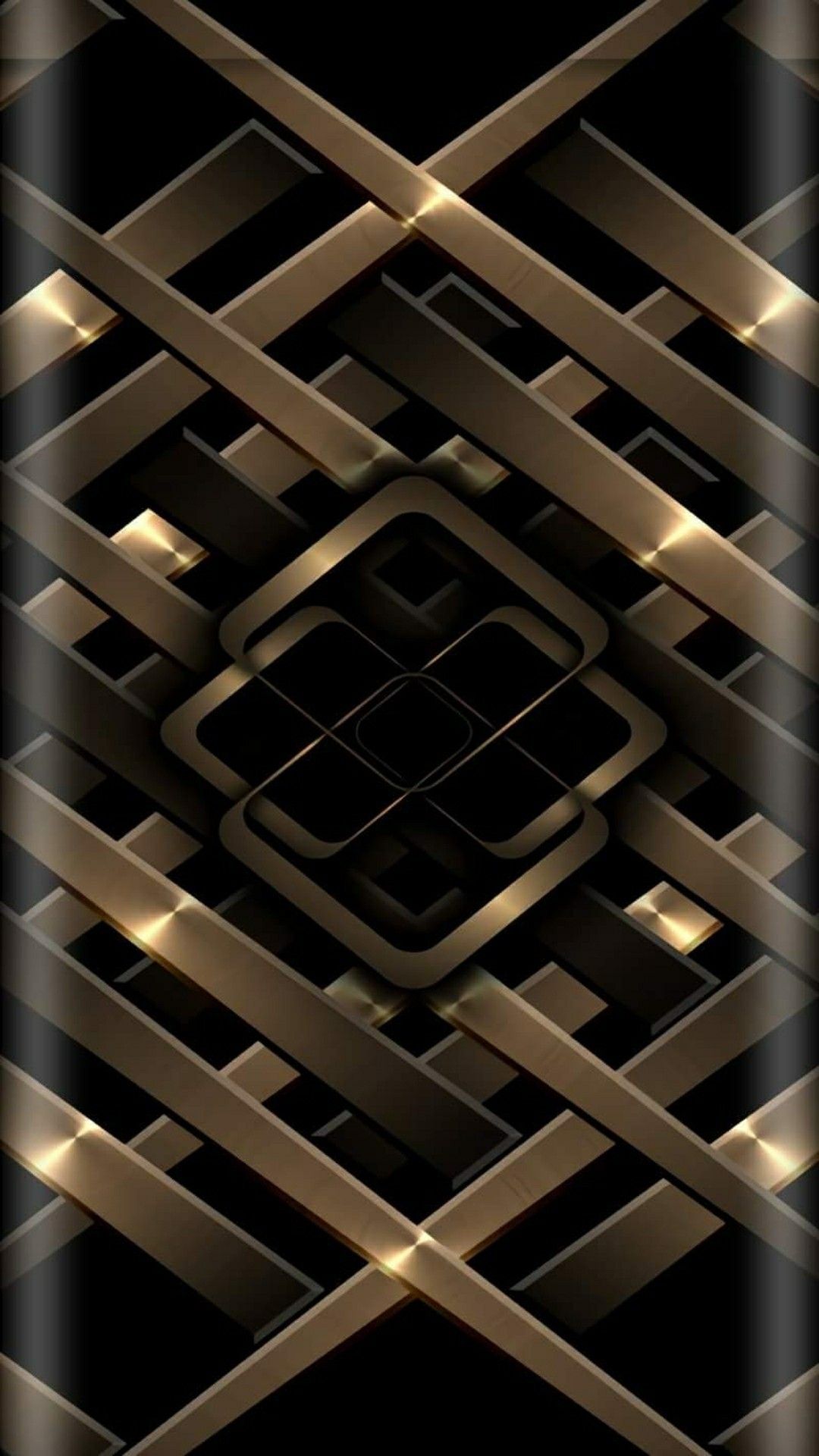 Iphone X Wallpaper Black And Gold - HD Wallpaper 