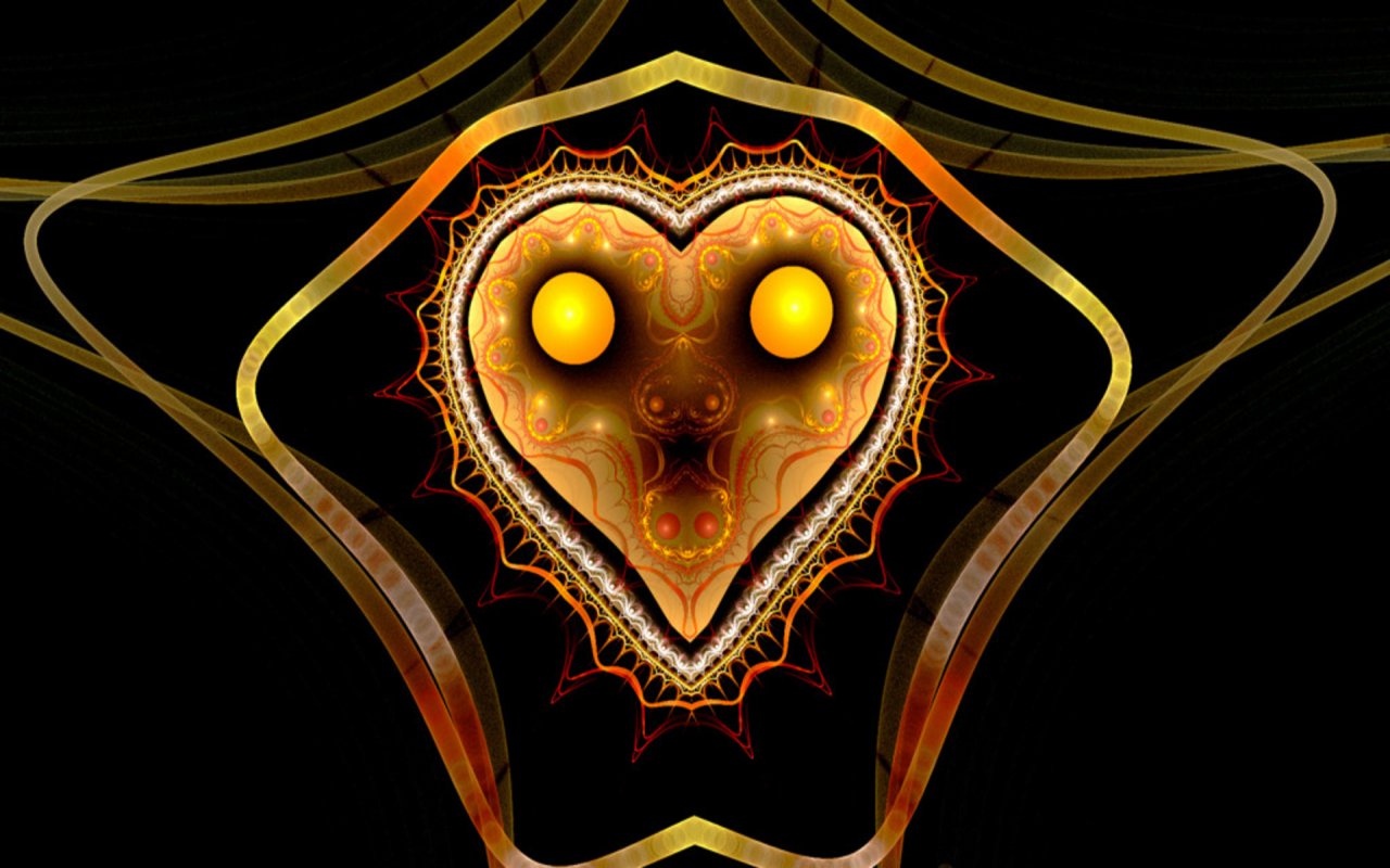 Abstract Owl Buho Abstracto Corazon Heart Wallpaper - Illustration - HD Wallpaper 