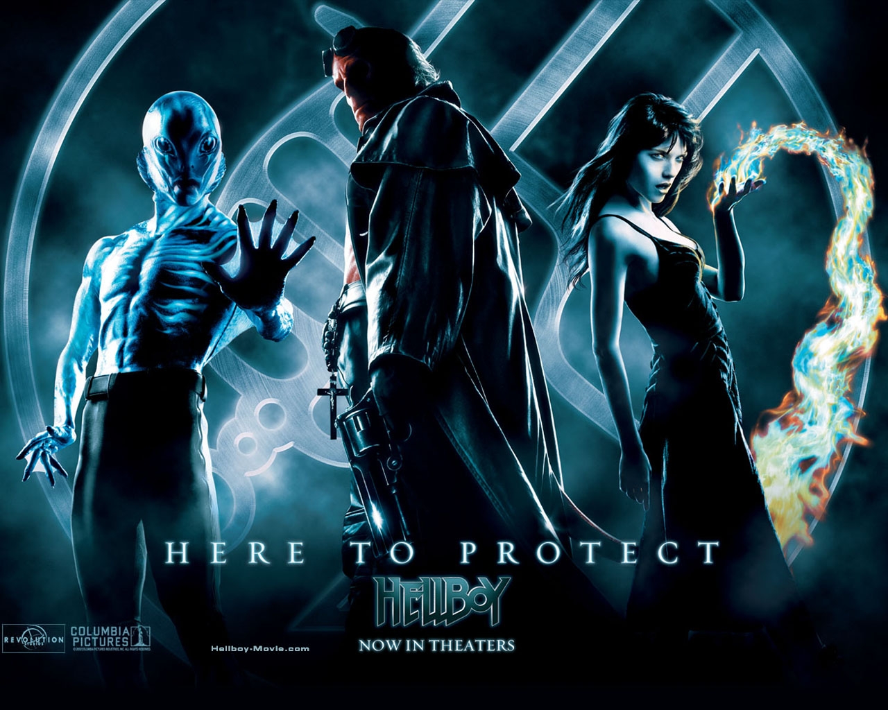 Hellboy - Hellboy 2004 Movie Poster - HD Wallpaper 