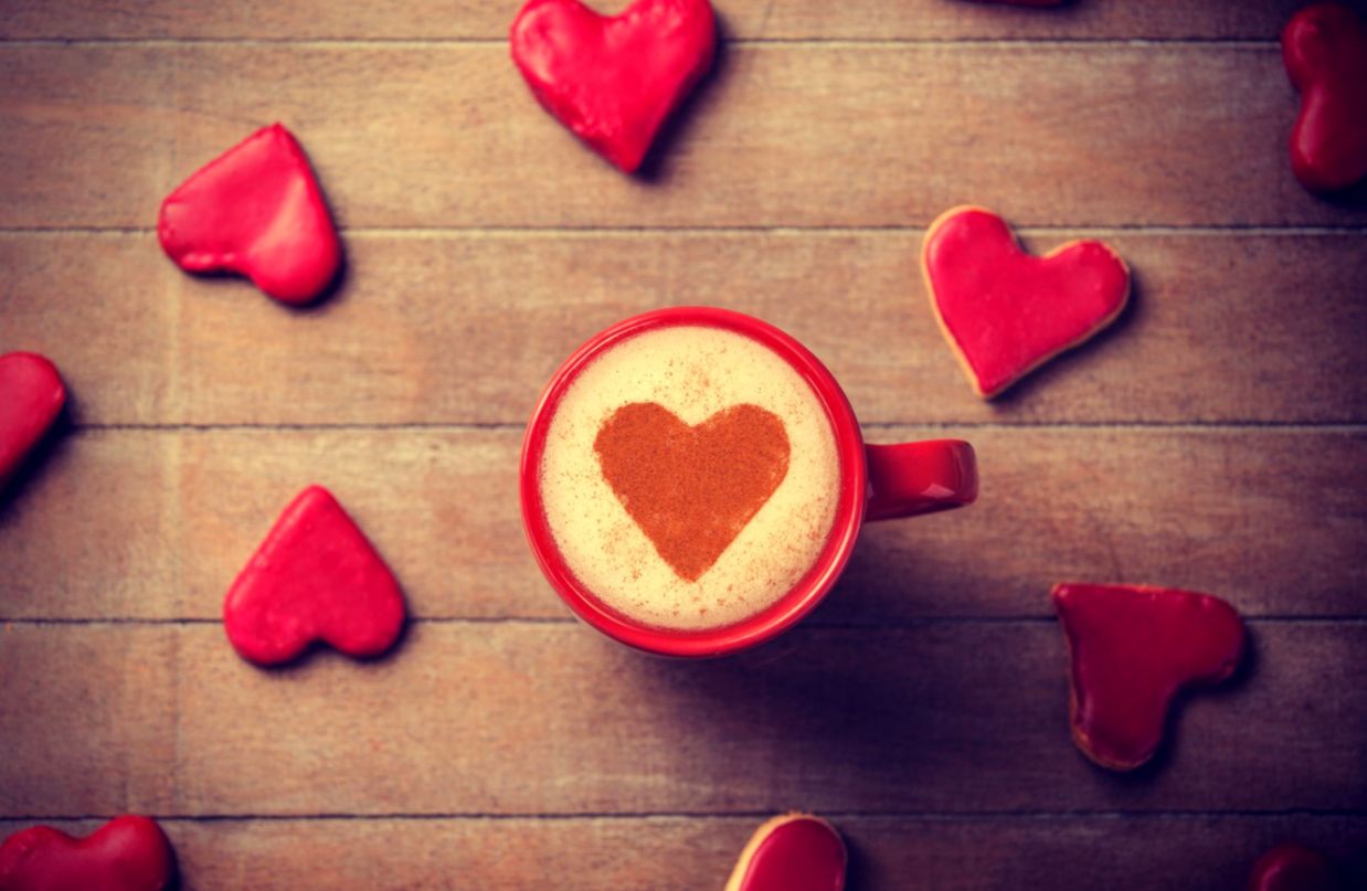 Wallpaper Love Background Wallpaper Mood Heart Mug - Full Screen Wallpaper Love - HD Wallpaper 